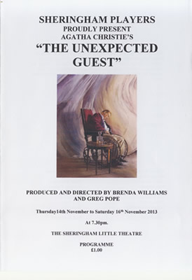 'The Unexpected Guest' programme cover